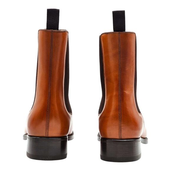 Christian Louboutin Antonio Leather Chelsea Boots Brown EU 40.5 US 7.5 New $1350 main image 5